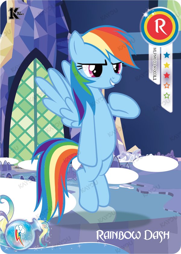 Rainbow Dash MLPME03-R-003L1 card from Moon Edition Series 3