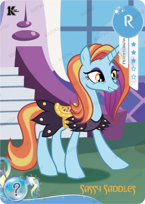 Sassy Saddles MLPME03-R-015L1 card from Moon Edition Series 3