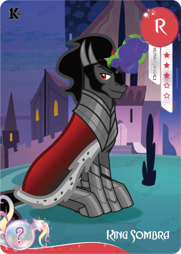 King Sombra MLPME03-R-024L1 card from Moon Edition Series 3
