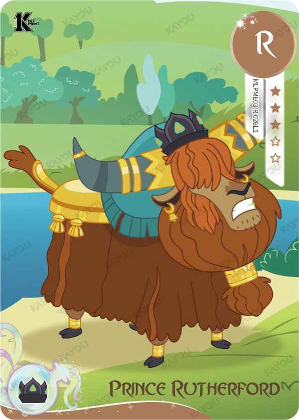 Prince Rutherford MLPME03-R-026L1 card from Moon Edition Series 3