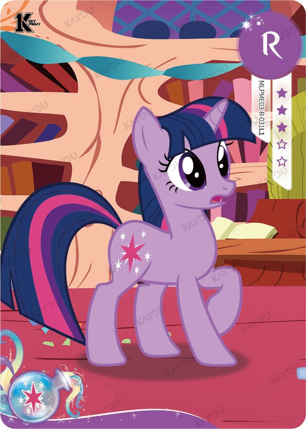 Twilight Sparkle MLPME03-R-031L1 card from Moon Edition Series 3