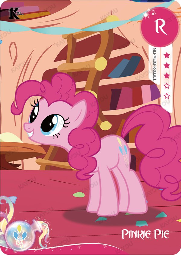 Pinkie Pie MLPME03-R-032L1 card from Moon Edition Series 3