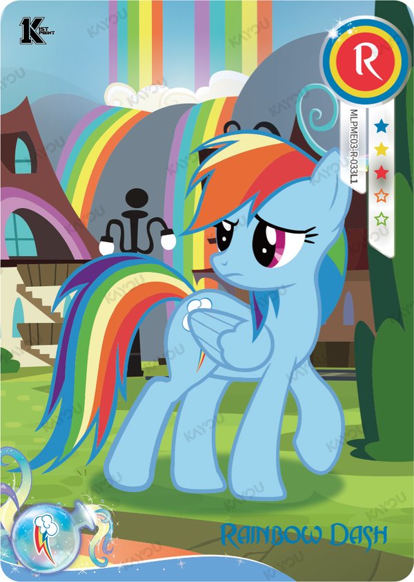 Rainbow Dash MLPME03-R-033L1 card from Moon Edition Series 3