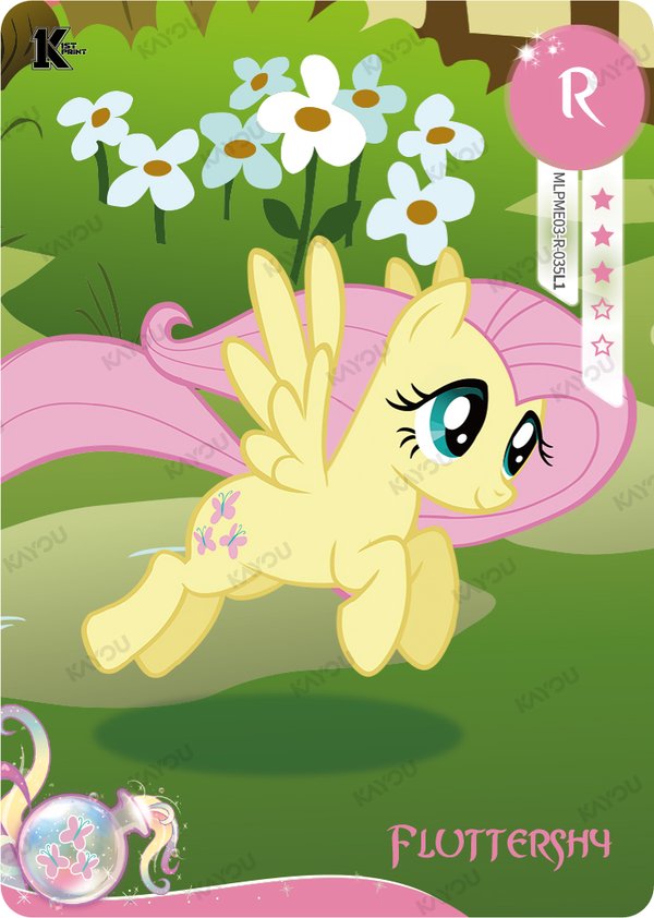 Fluttershy MLPME03-R-035L1 card from Moon Edition Series 3
