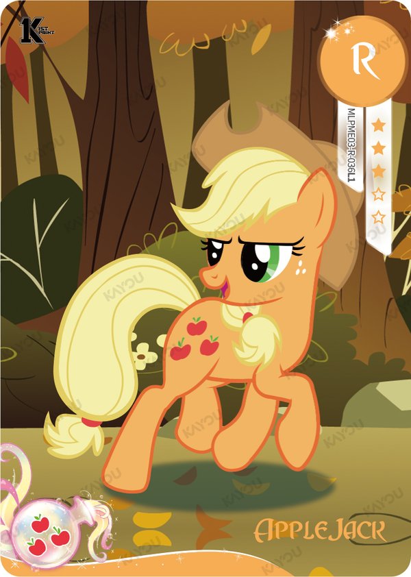 Applejack MLPME03-R-036L1 card from Moon Edition Series 3