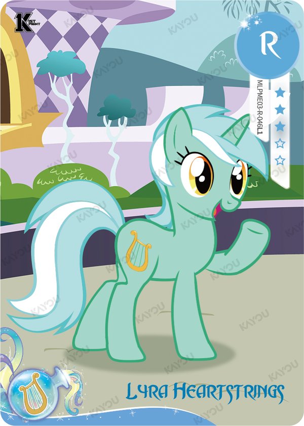 Lyra Heartstrings MLPME03-R-046L1 card from Moon Edition Series 3