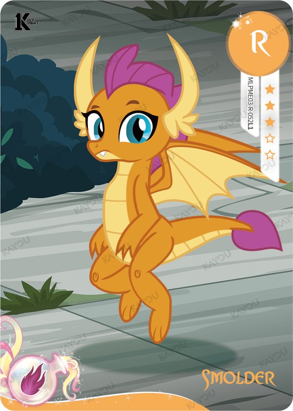Smolder MLPME03-R-052L1 card from Moon Edition Series 3