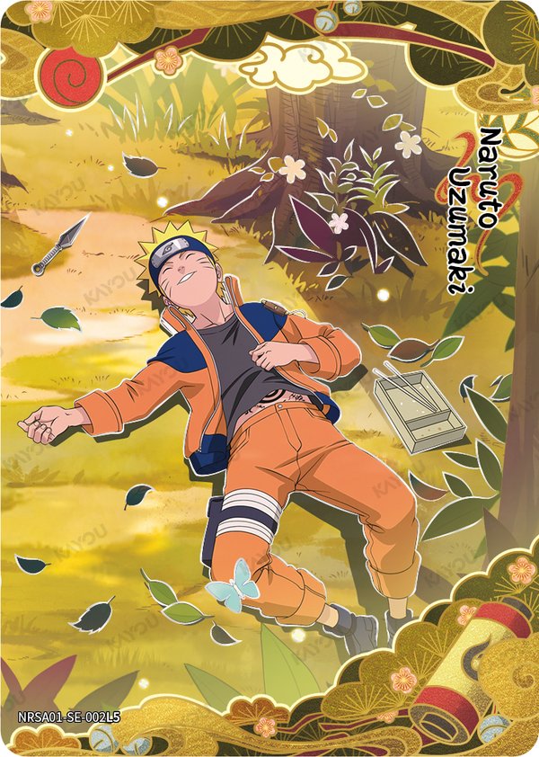 Naruto Uzumaki NRSA01-SE-002L5 card from Heaven Scroll Series 1