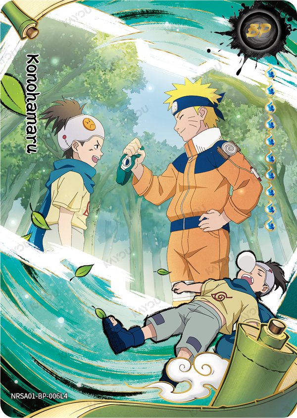 Konohamaru NRSA01-BP-006L4 card from Heaven Scroll Series 1