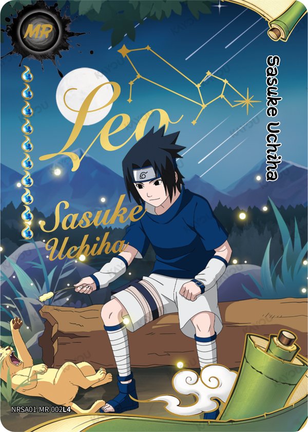 Sasuke Uchiha NRSA01-MR-002L4 card from Heaven Scroll Series 1