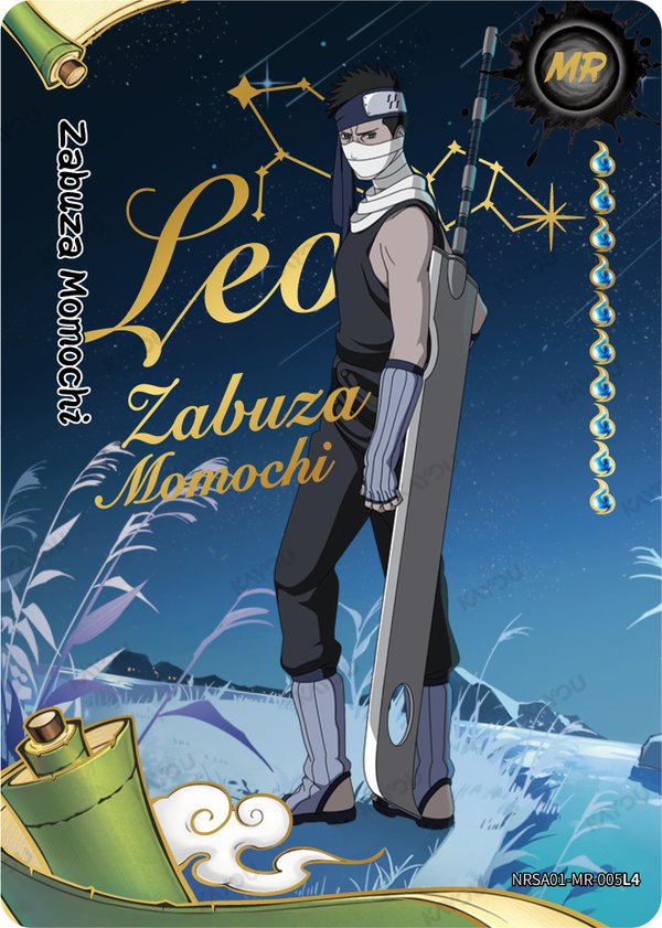 Zabuza Momochi NRSA01-MR-005L4 card from Heaven Scroll Series 1