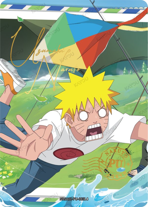 Naruto Uzumaki NRSA01-PU-003L4 card from Heaven Scroll Series 1