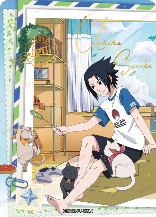 Sasuke Uchiha NRSA01-PU-005L4 card from Heaven Scroll Series 1
