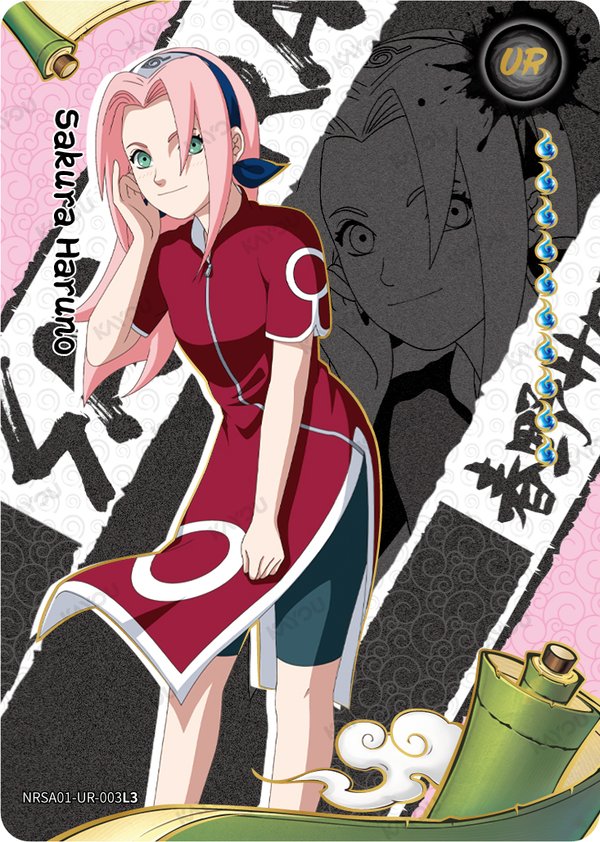 Sakura Haruno NRSA-01-UR-003L3 card from Heaven Scroll Series 1