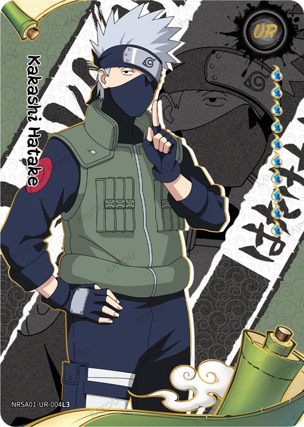 Kakashi Hatake NRSA-01-UR-004L3 card from Heaven Scroll Series 1