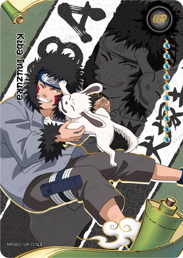 Kiba Inuzuka NRSA-01-UR-015L3 card from Heaven Scroll Series 1