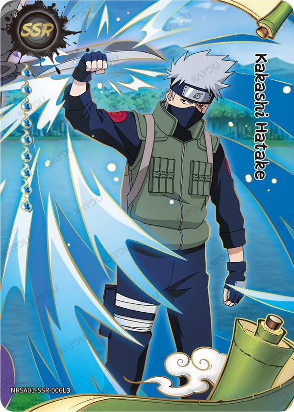 Kakashi Hatake NRSA01-SSR-006L3 card from Heaven Scroll Series 1