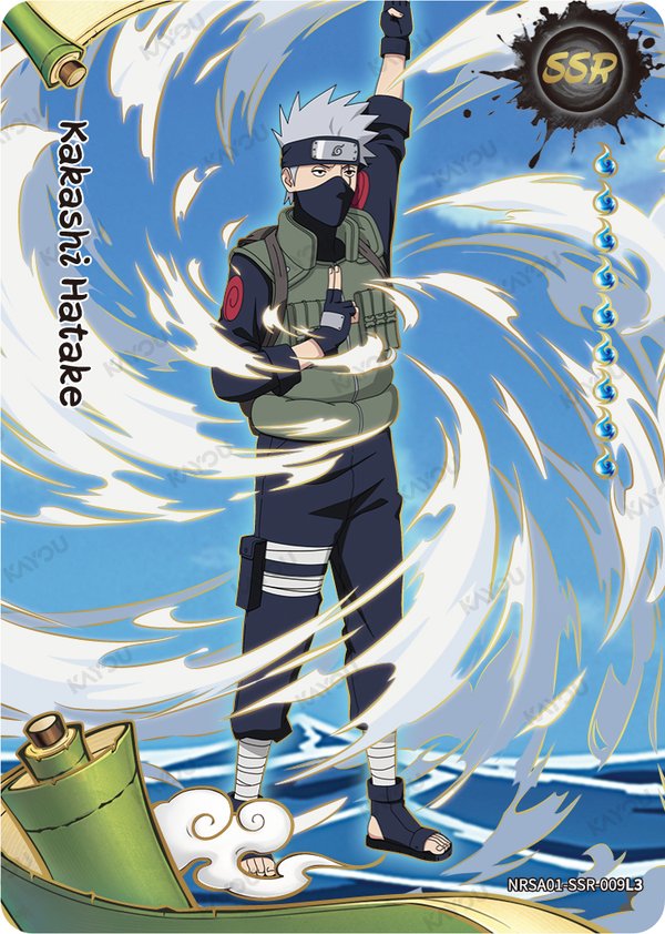 Kakashi Hatake NRSA01-SSR-009L3 card from Heaven Scroll Series 1