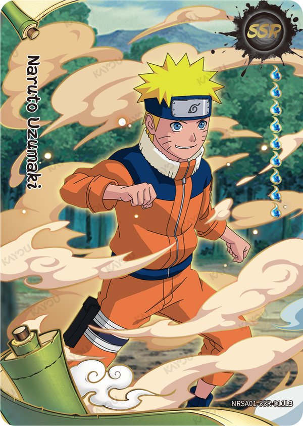 Naruto Uzumaki NRSA01-SSR-011L3 card from Heaven Scroll Series 1