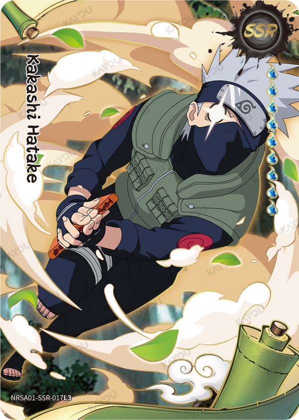 Kakashi Hatake NRSA01-SSR-017L3 card from Heaven Scroll Series 1