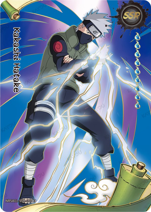 Kakashi Hatake NRSA01-SSR-018L3 card from Heaven Scroll Series 1