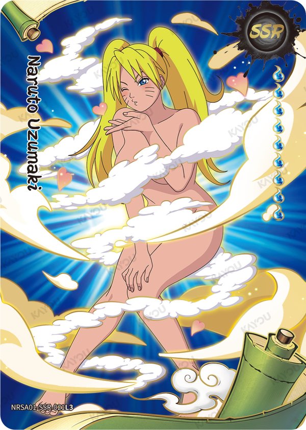 Naruto Uzumaki NRSA01-SSR-021L3 card from Heaven Scroll Series 1