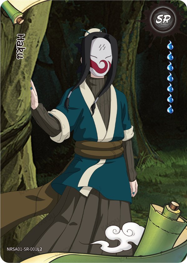 Haku NRSA01-SR-001L2 card from Heaven Scroll Series 1