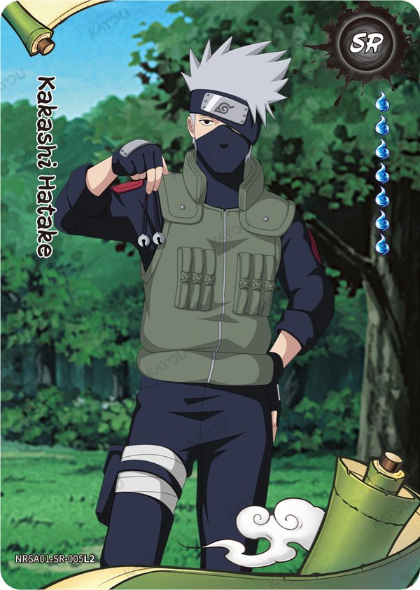 Kakashi Hatake NRSA01-SR-005L2 card from Heaven Scroll Series 1