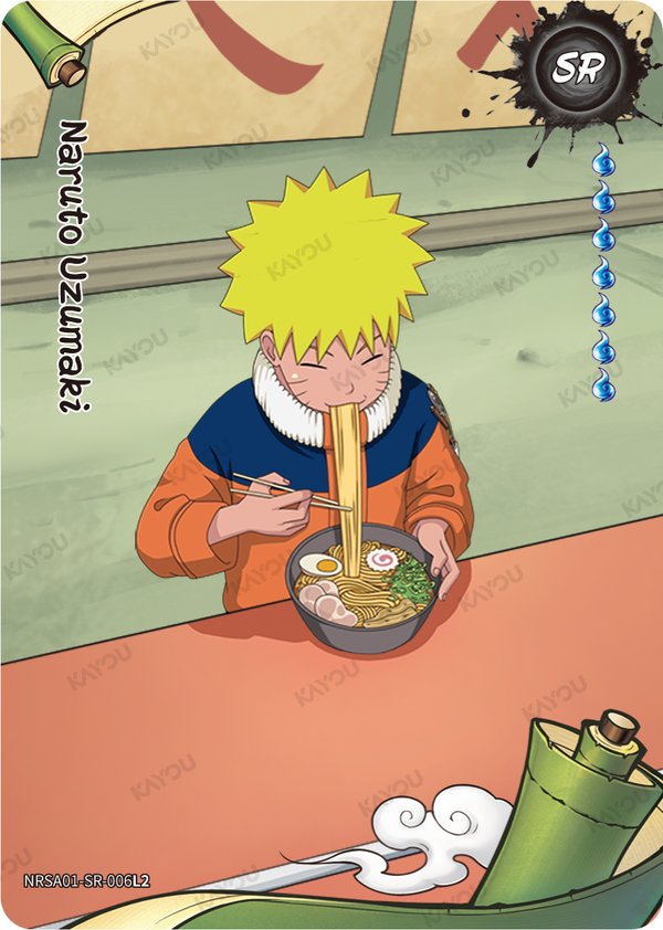 Naruto Uzumaki NRSA01-SR-006L2 card from Heaven Scroll Series 1
