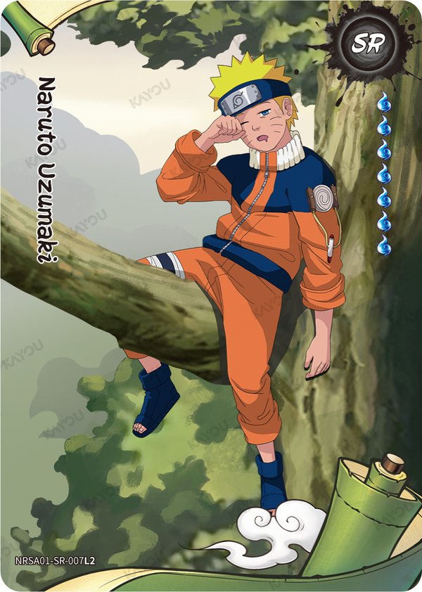 Naruto Uzumaki NRSA01-SR-007L2 card from Heaven Scroll Series 1
