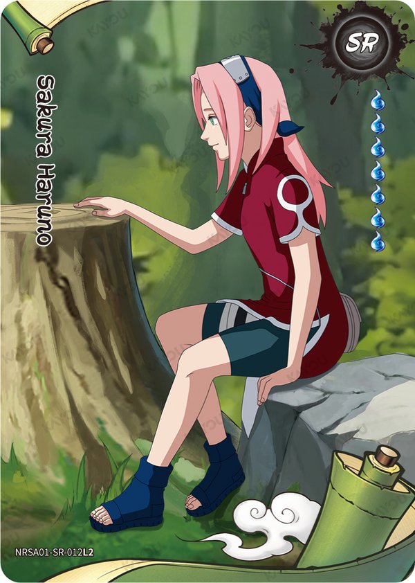 Sakura Haruno NRSA01-SR-012L2 card from Heaven Scroll Series 1