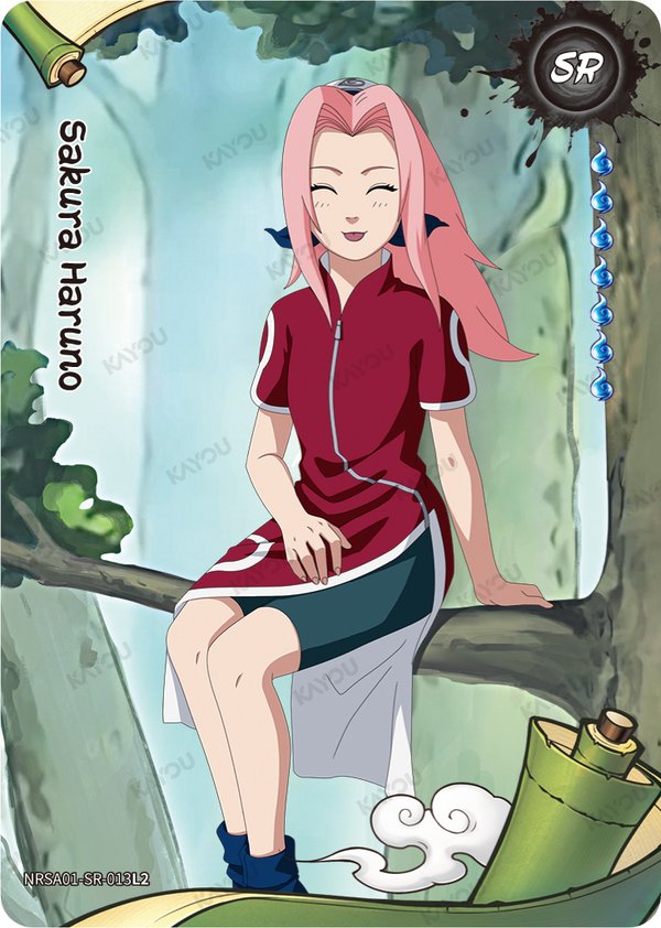 Sakura Haruno NRSA01-SR-013L2 card from Heaven Scroll Series 1
