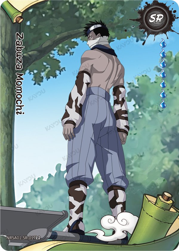 Zabuza Momochi NRSA01-SR-017L2 card from Heaven Scroll Series 1