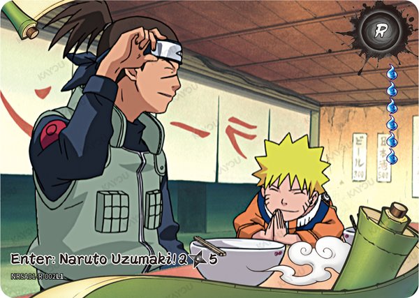 Enter: Naruto Uzumaki! 2/5 NRSA01-R-002L1 card from Heaven Scroll Series 1