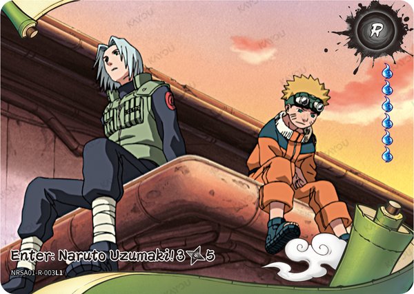 Enter: Naruto Uzumaki! 3/5 NRSA01-R-003L1 card from Heaven Scroll Series 1