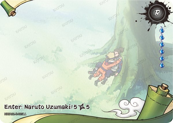 Enter: Naruto Uzumaki! 5/5 NRSA01-R-005L1 card from Heaven Scroll Series 1