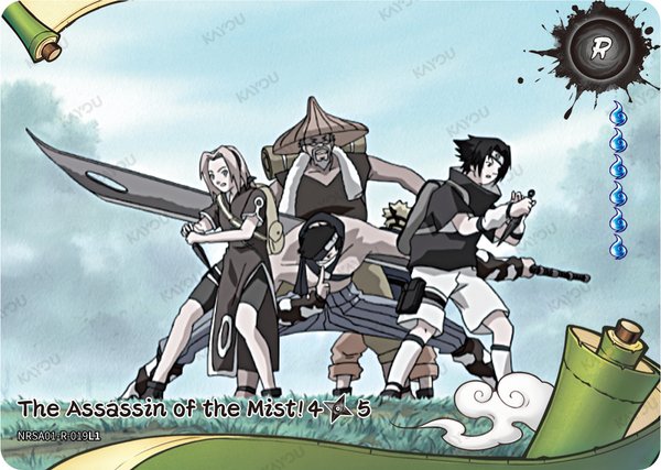 The Assassin of the Mist! 4/5 NRSA01-R-019L1 card from Heaven Scroll Series 1