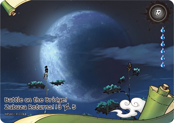 Battle on the Bridge! Zabuza Returns!! 1/5 NRSA01-R-031L1 card from Heaven Scroll Series 1
