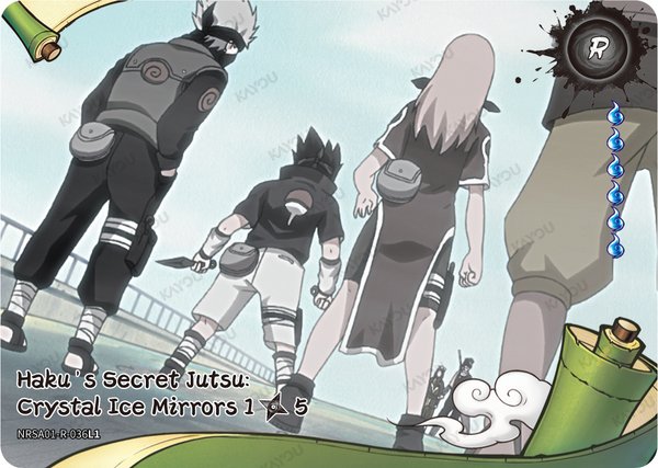Battle on the Bridge! Zabuza Returns!! 4/5 NRSA01-R-034L1 card from Heaven Scroll Series 1