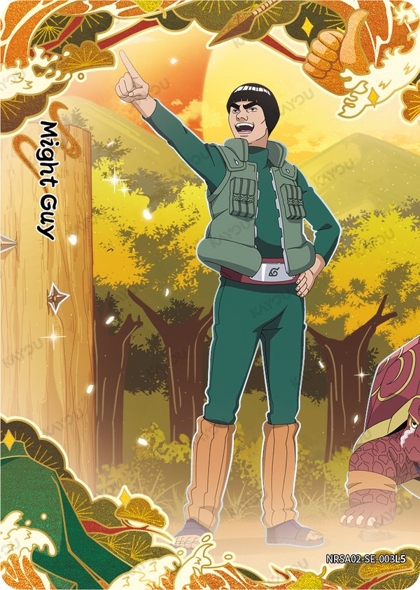 Might Guy NRSA02-SE-003L5 card from Chapter Jin Series 2