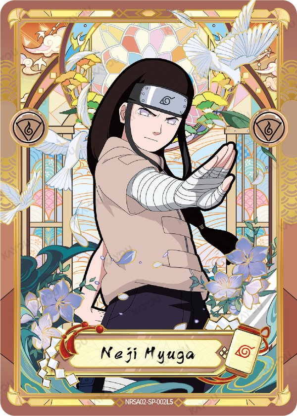 Neji Hyuga NRSA02-SP-002L5 card from Chapter Jin Series 2