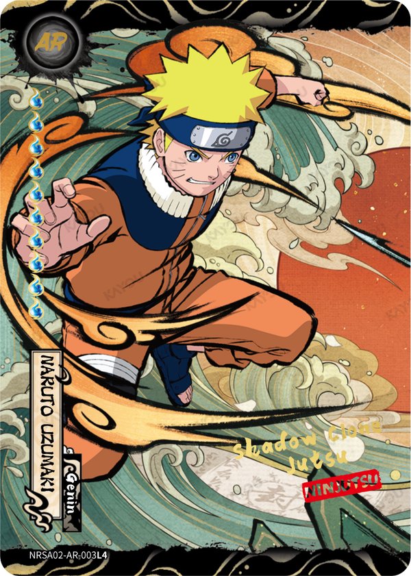Naruto Uzumaki NRSA02-AR-003L4 card from Chapter Jin Series 2
