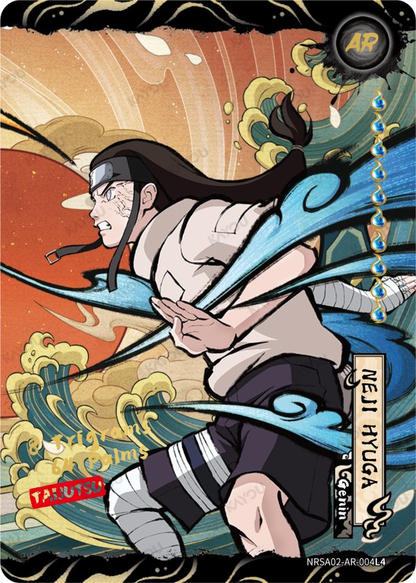 Neji Hyuga NRSA02-AR-004L4 card from Chapter Jin Series 2
