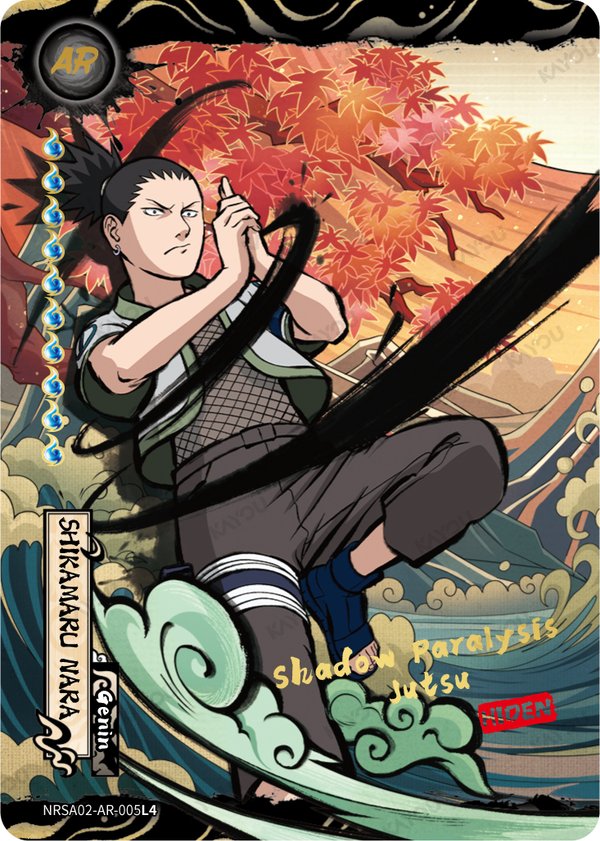 Shikamaru Nara NRSA02-AR-005L4 card from Chapter Jin Series 2