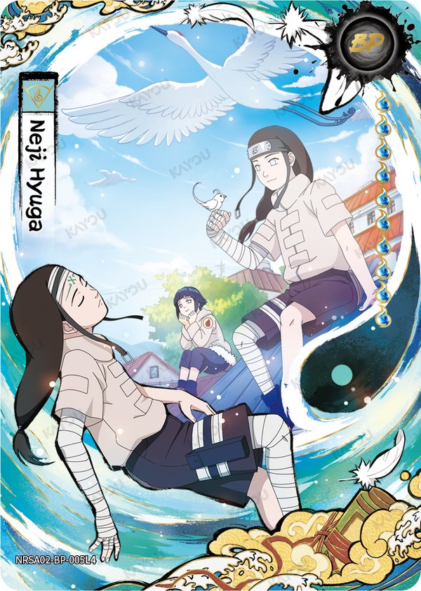 Neji Hyuga NRSA02-BP-005L4 card from Chapter Jin Series 2