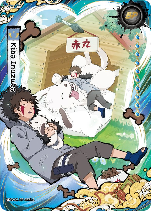 Kiba Inuzuka NRSA02-BP-006L4 card from Chapter Jin Series 2