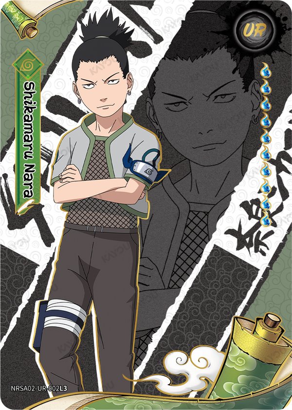 Shikamaru Nara NRSA02-UR-002L3 card from Chapter Jin Series 2
