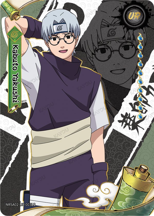 Kabuto Yakushi NRSA02-UR-003L3 card from Chapter Jin Series 2
