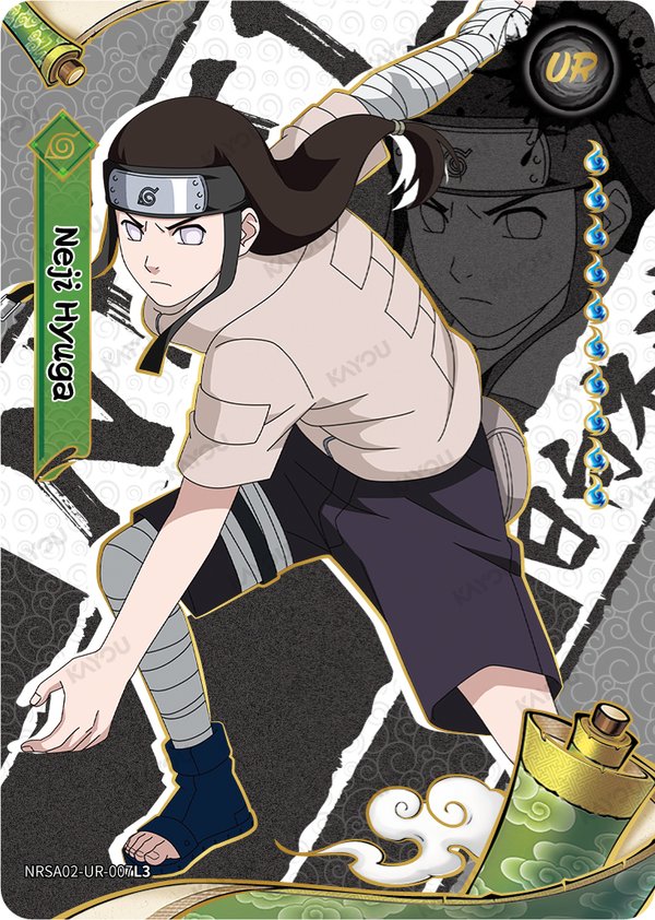Neji Hyuga NRSA02-UR-007L3 card from Chapter Jin Series 2