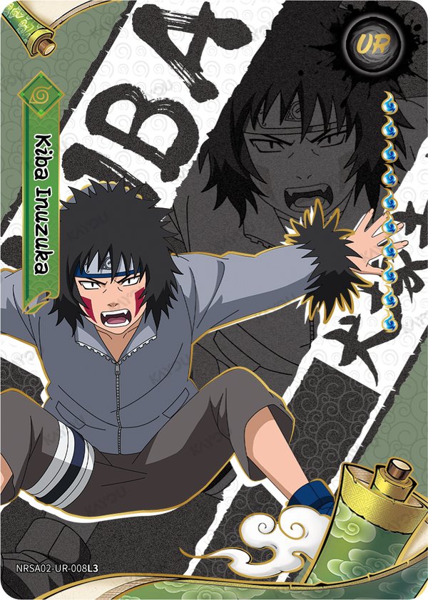 Kiba Inuzuka NRSA02-UR-008L3 card from Chapter Jin Series 2